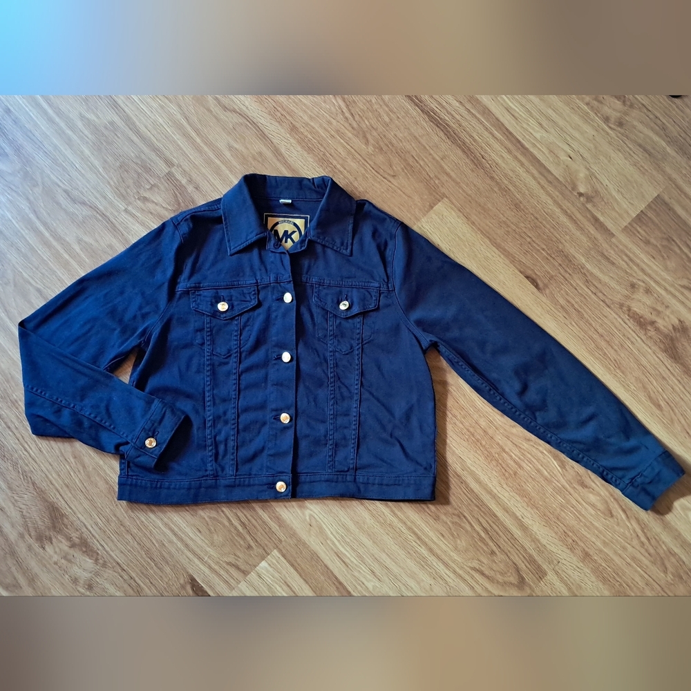 Michael Kors Royal Blue Jacket with Gold Button